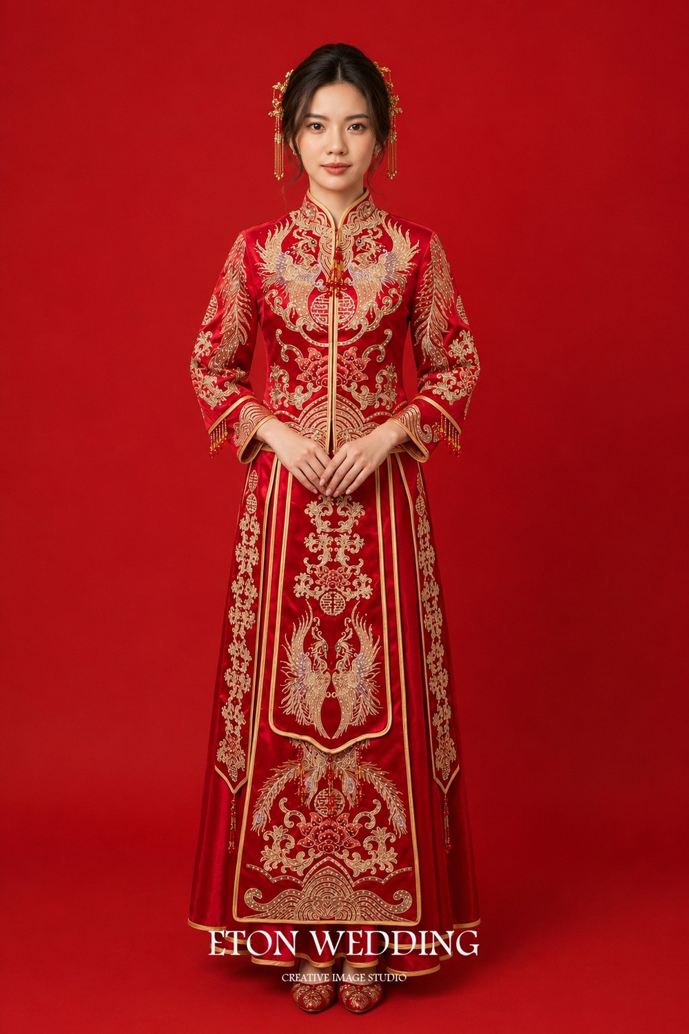 中式禮服,秀禾服,新中式禮服,中式婚紗,龍鳳褂